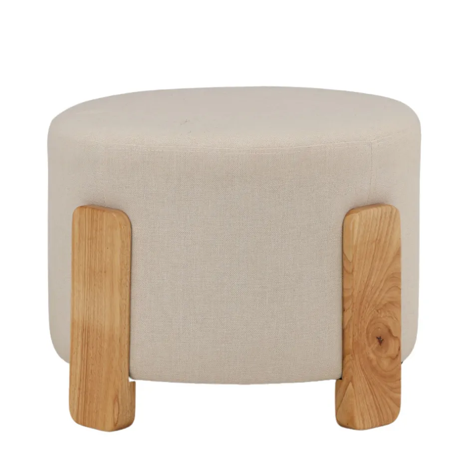 Discount Venture Home COFFEY Pouf rond en tissu ø52,5cm