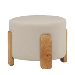 Discount Venture Home COFFEY Pouf rond en tissu ø52,5cm