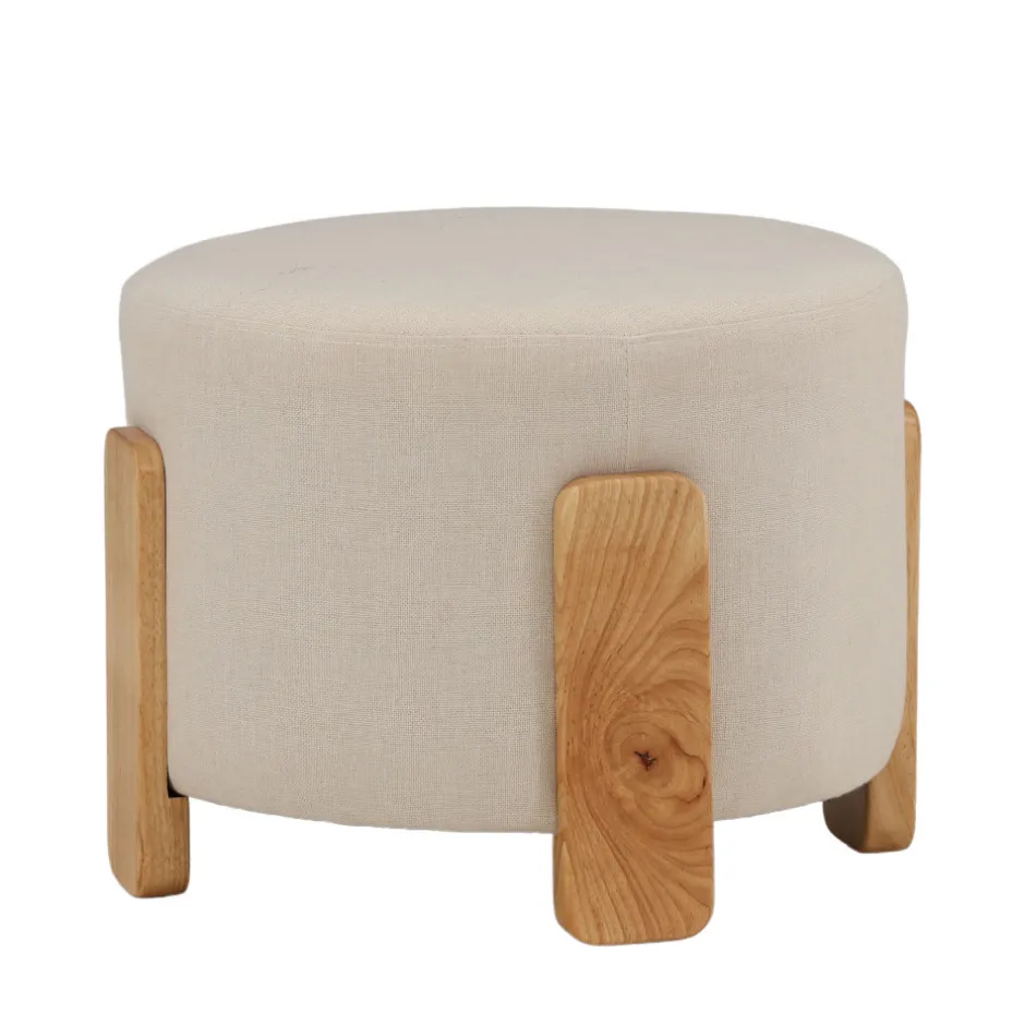 Discount Venture Home COFFEY Pouf rond en tissu ø52,5cm