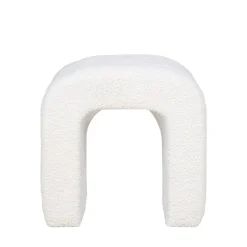 Outlet House Nordic COLMA Pouf en tissu bouclette