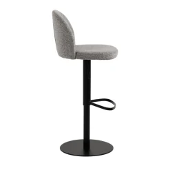 Best Drawer COLOBURA Tabouret de bar réglable en tissu et métal H55-80cm