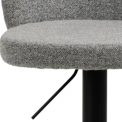 Best Drawer COLOBURA Tabouret de bar réglable en tissu et métal H55-80cm