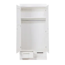 Discount Woood CONNECT Armoire en pin 2 portes 2 tiroirs