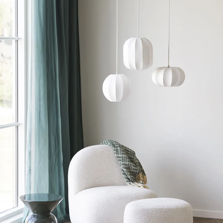 Outlet House Nordic CONVENTRY Suspension ronde en soie ø25cm