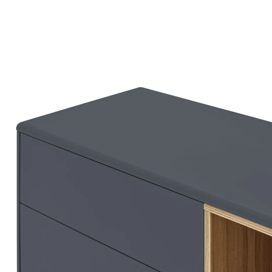 Best Teulat CORVO Buffet 1 porte 6 tiroirs en bois L180cm