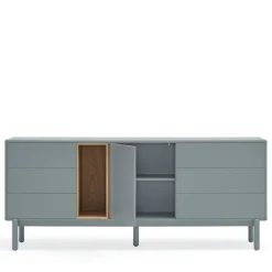 Best Teulat CORVO Buffet 1 porte 6 tiroirs en bois L180cm