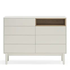 Online Teulat CORVO Commode 7 tiroirs 1 niche en bois L120xH90cm