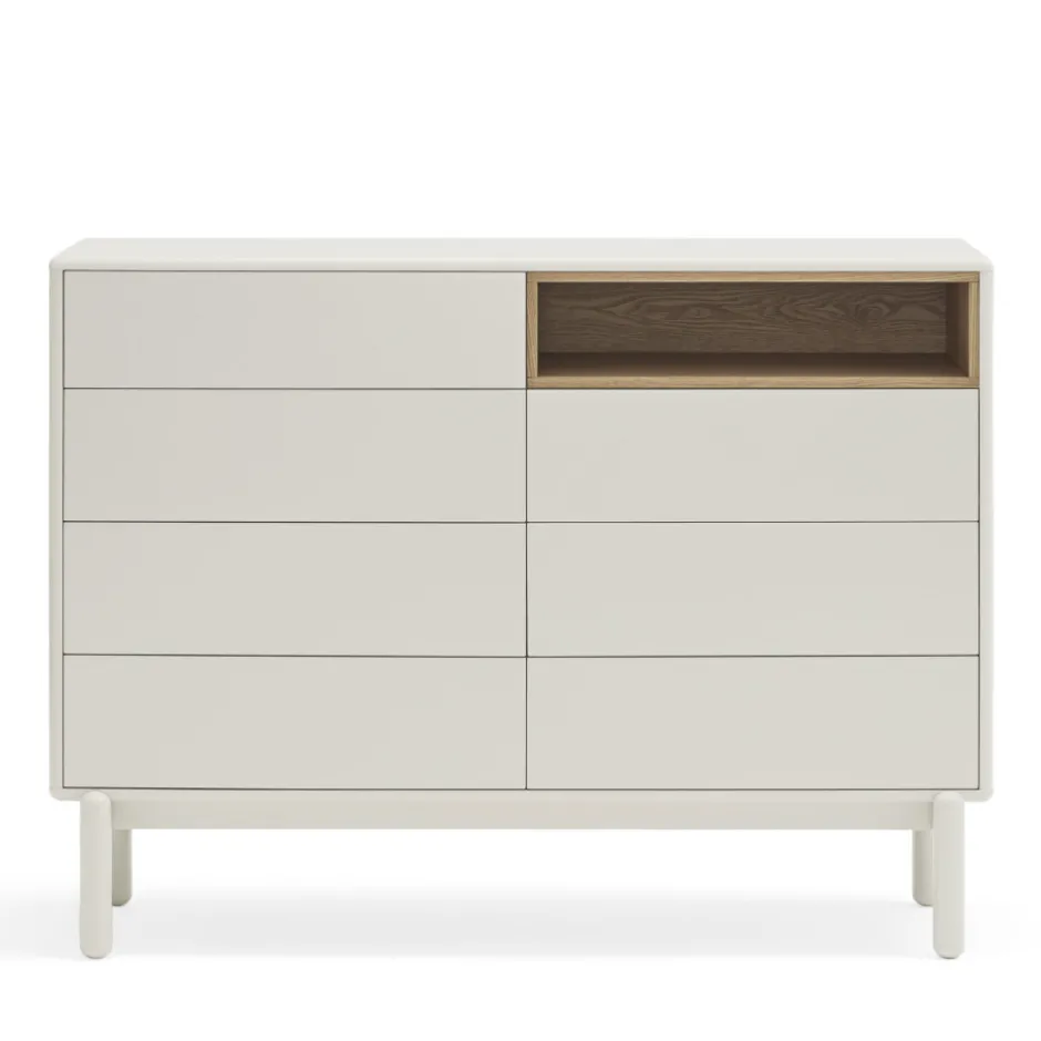 Online Teulat CORVO Commode 7 tiroirs 1 niche en bois L120xH90cm