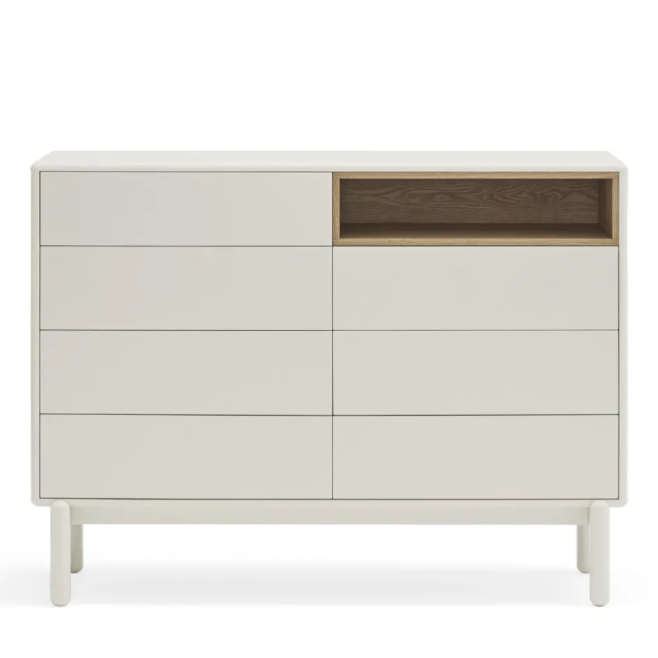 Online Teulat CORVO Commode 7 tiroirs 1 niche en bois L120xH90cm