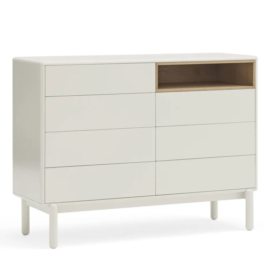 Online Teulat CORVO Commode 7 tiroirs 1 niche en bois L120xH90cm
