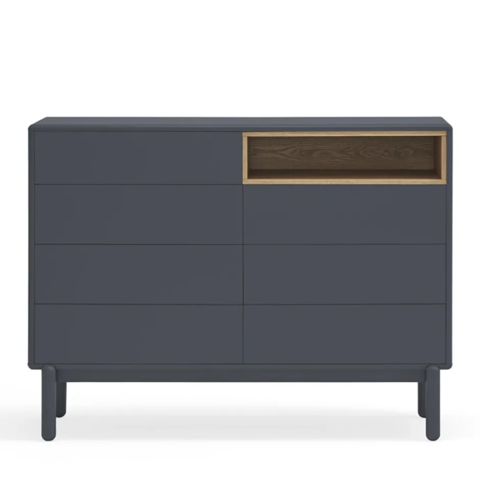 Online Teulat CORVO Commode 7 tiroirs 1 niche en bois L120xH90cm
