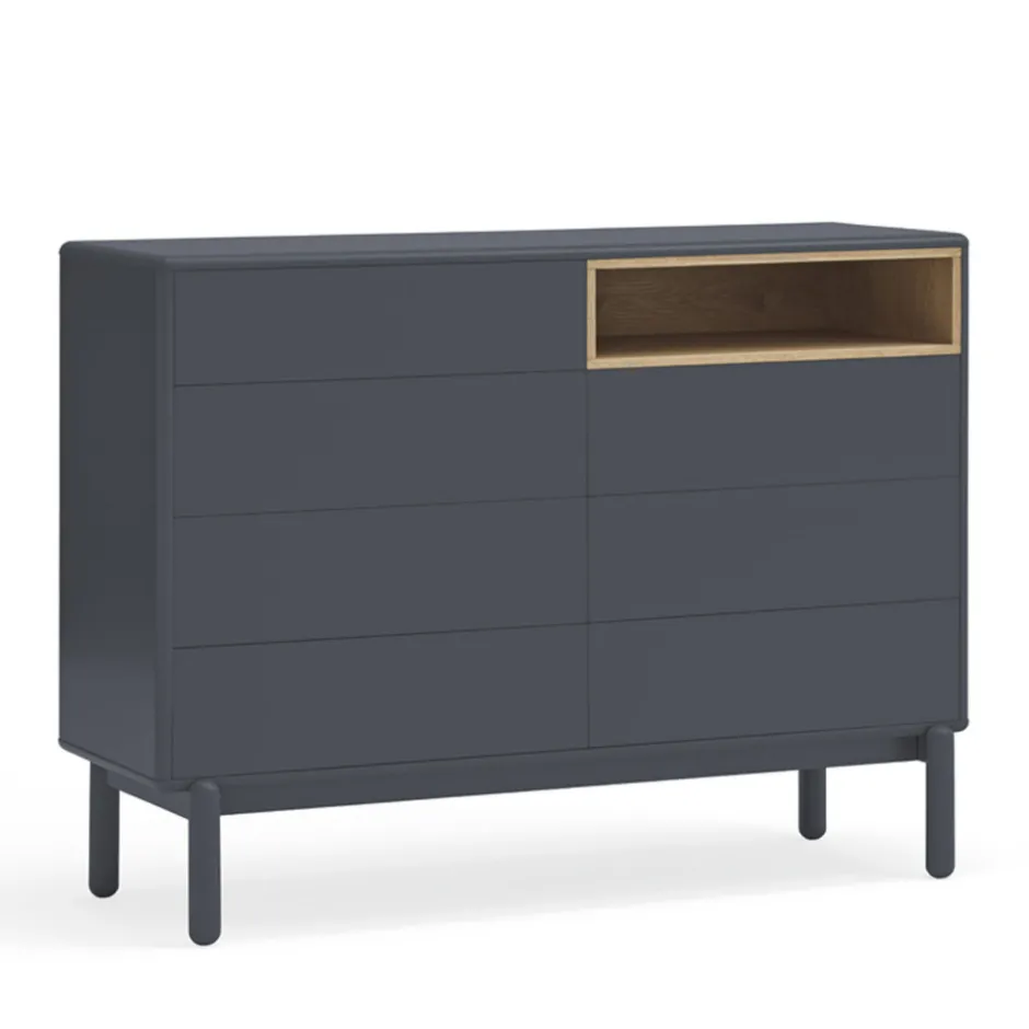 Online Teulat CORVO Commode 7 tiroirs 1 niche en bois L120xH90cm