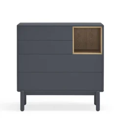 Online Teulat CORVO Commode 4 tiroirs 1 niche en bois L90xH90cm