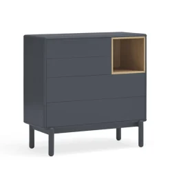 Online Teulat CORVO Commode 4 tiroirs 1 niche en bois L90xH90cm