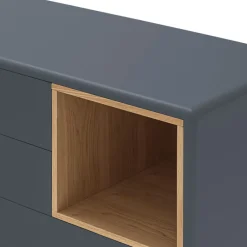 Online Teulat CORVO Commode 4 tiroirs 1 niche en bois L90xH90cm