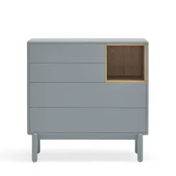 Online Teulat CORVO Commode 4 tiroirs 1 niche en bois L90xH90cm