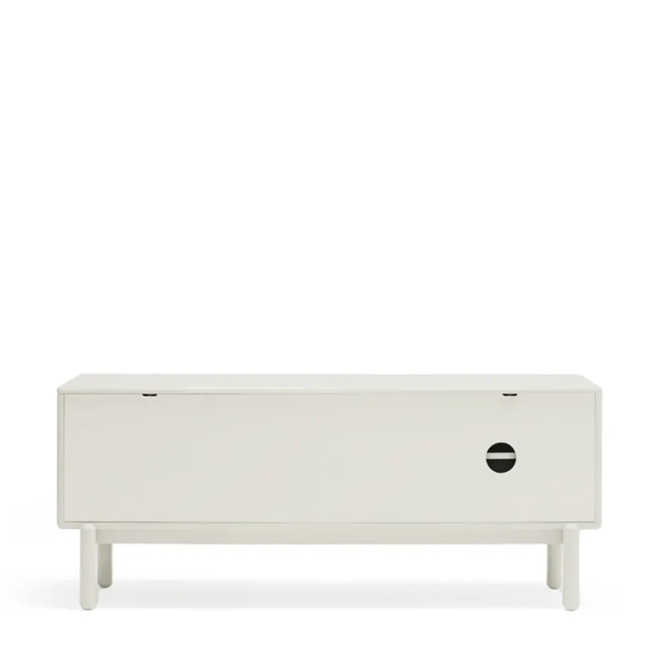 New Teulat CORVO Meuble tv 1 porte 1 niche et tiroir en bois L140cm