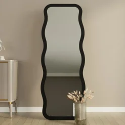 Outlet Drawer CURVI Miroir sur pieds en bois 50x160cm