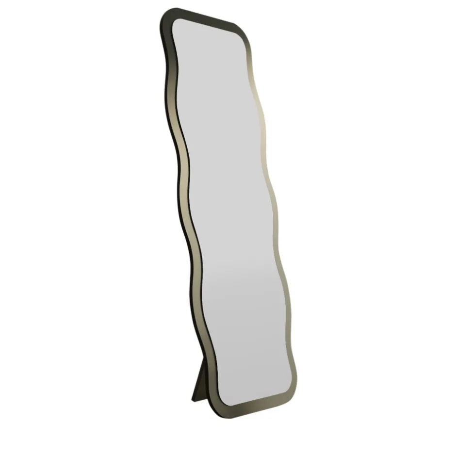 Outlet Drawer CURVI Miroir sur pieds en bois 50x160cm