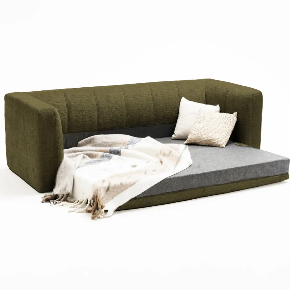 Sale Drawer DANAE Canapé convertible 4 places en tissu chenille
