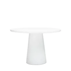 Online Drawer DANLI Table à manger 4 personnes ronde en fibre de ciment
