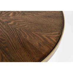 Best No name DENISE Table basse ronde en métal et bois ø44cm