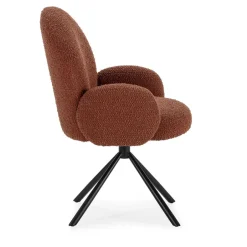 Online No name DOURO Chaise de bureau en tissu bouclette et métal
