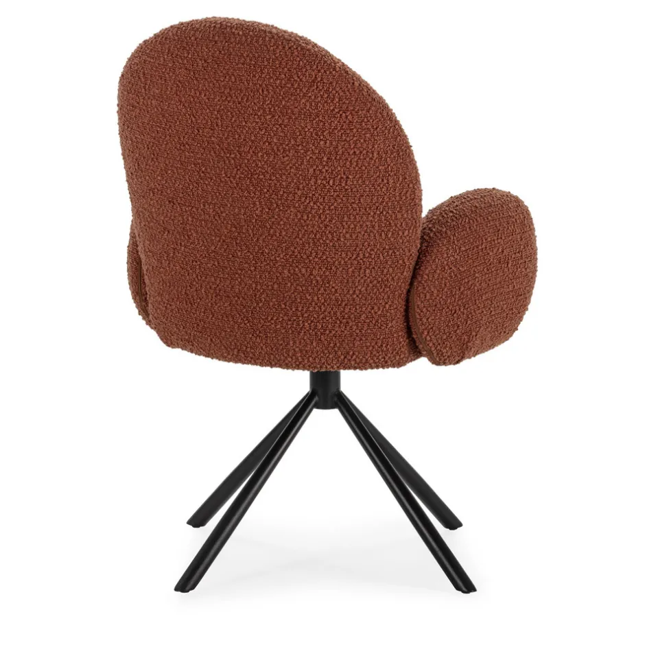 Online No name DOURO Chaise de bureau en tissu bouclette et métal