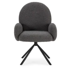 Online No name DOURO Chaise de bureau en tissu bouclette et métal