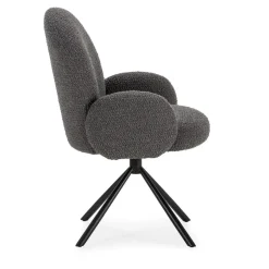 Online No name DOURO Chaise de bureau en tissu bouclette et métal