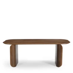 New Drawer DUMAI Table à manger 8 personnes en bois massif