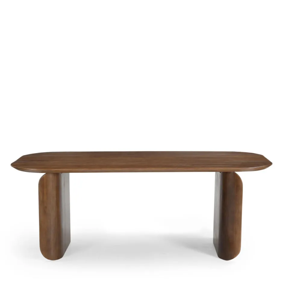 New Drawer DUMAI Table à manger 8 personnes en bois massif
