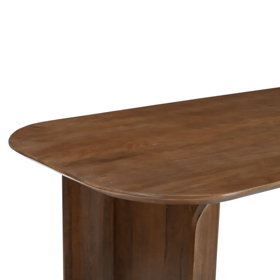 New Drawer DUMAI Table à manger 8 personnes en bois massif