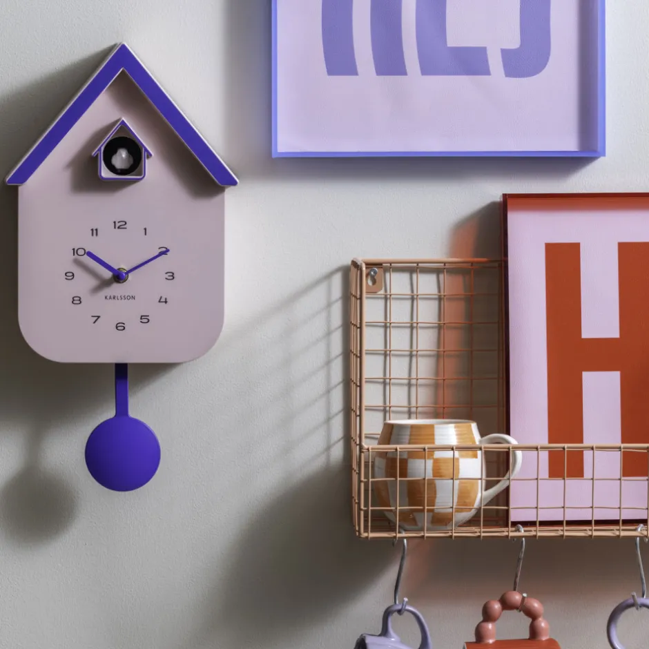 Sale Karlsson DUPLA COLOR CUCKOO Horloge murale en métal avec coucou