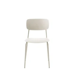 Discount No name ELIN Lot de 4 chaises en plastique et métal