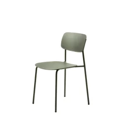 Discount No name ELIN Lot de 4 chaises en plastique et métal