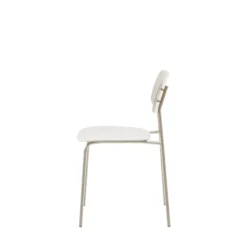 Discount No name ELIN Lot de 4 chaises en plastique et métal