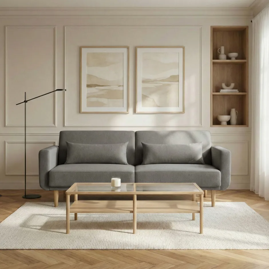 Hot Drawer EMMA Canapé convertible 3 places en tissu