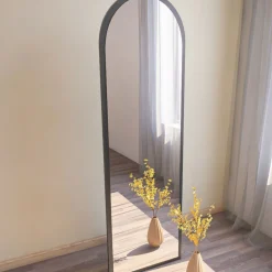 Online Drawer EMRI Miroir sur pieds en bois 50x160cm