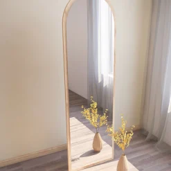 Online Drawer EMRI Miroir sur pieds en bois 50x160cm