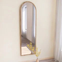 Online Drawer EMRI Miroir sur pieds en bois 50x160cm