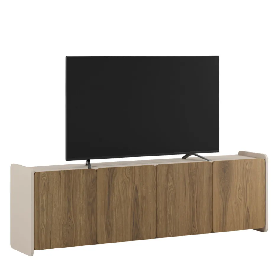 Best Drawer ENARA Meuble TV 4 portes en bois L180cm