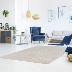 Online Drawer ESTEBAN Tapis contemporain à motif géométrique