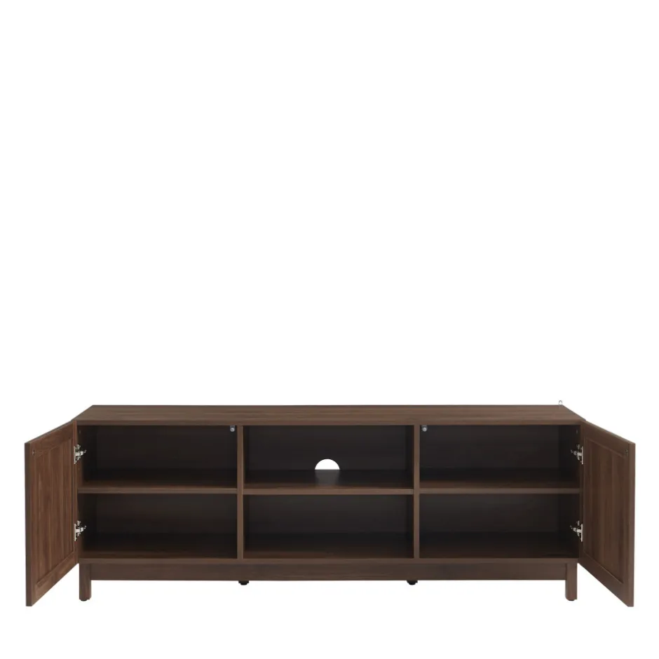 New No name ESTELA Meuble TV 2 portes en bois L150cm