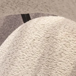 Online Drawer ESTER Lot de 2 chaises en tissu bouclette et métal