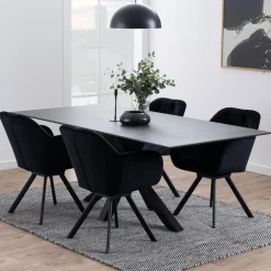 Discount Drawer EURAME Table à manger 8 personnes en céramique et métal