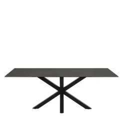 Discount Drawer EURAME Table à manger 8 personnes en céramique et métal