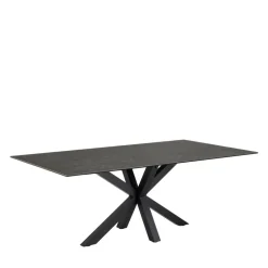 Discount Drawer EURAME Table à manger 8 personnes en céramique et métal