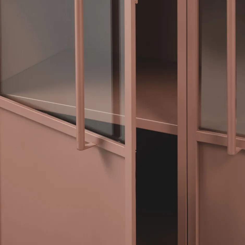 Sale Woood EXHIBIT Vitrine 2 portes en métal H170cm