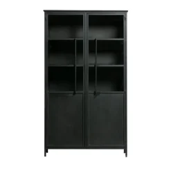 Sale Woood EXHIBIT Vitrine 2 portes en métal H170cm
